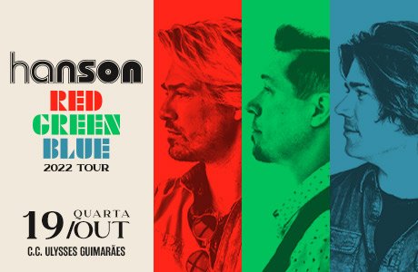 Hanson Red Green Blue Tour 2022 em Brasília/DF