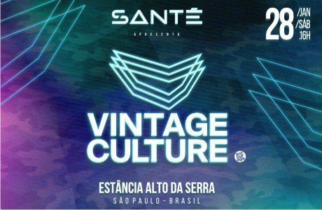 Santé apresenta Vintage Culture - S. B. Do Campo