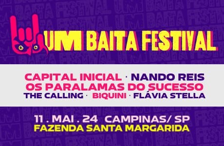 Um Baita Festival com The Calling, Capital Inicial, Nando Reis e Mais em Campinas