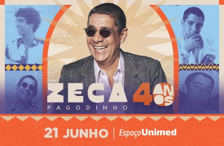 Zeca Pagodinho 40 Anos em São Paulo Data Extra