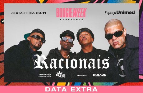 Boogie Week 2024 com Racionais Mcs Data Extra em São Paulo