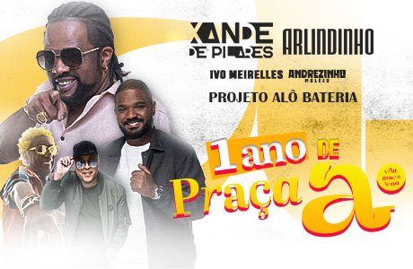 Xande de Pilares, Arlindinho, Ivo Meireles e Andrezinho Molejo em São Paulo