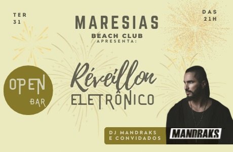 Réveillon Eletrônico no Maresias Beach Club em São Sebastião