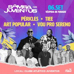 Samba no Juventus com Péricles, Tiee, Art Popular e Vou Pro Sereno
