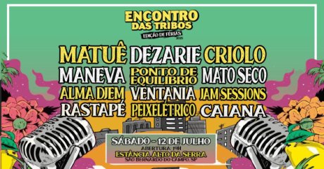 Encontro das Tribos com Matuê, Criolo, Maneva, Ponto de Equilíbrio e Mais em São Bernardo do Campo