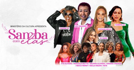 Samba com Elas com Luciana Mello, Leci Brando, Roberta S, Sandra de S e mais