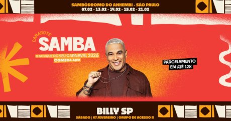 Camarote Samba 2026 com Billy SP Acesso II