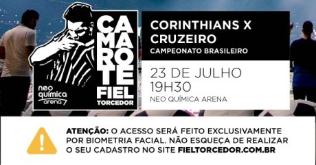 Camarote Fiel Torcedor Corinthians x Cruzeiro