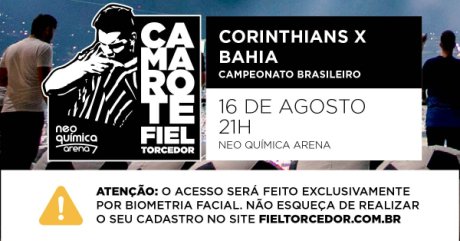 Camarote Fiel Torcedor Corinthians x Bahia