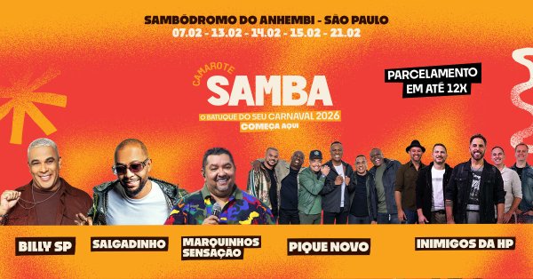 Camarote Samba 2026