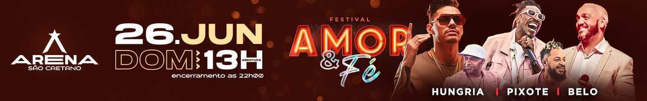 Festival Amor & Fé com Belo, Hungria Hip Hop e Pixote