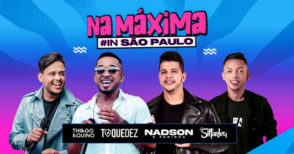 Na Mxima in So Paulo com Thiago Aquino, Toque Dez, Silfarley e convidados