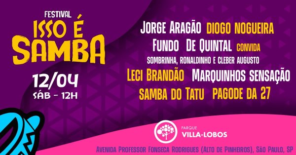 Festival Isso  Samba com Fundo de Quintal, Leci Brando e Marquinhos Sensao