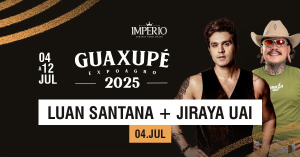 Expoagro Guaxup com Luan Santana e Jiraya Uai