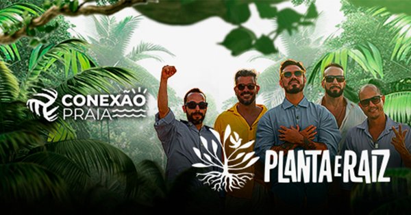 Luau Conexo Praia com Planta & Raiz