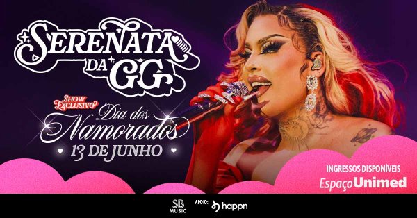 Gloria Groove no Show Serenata da GG
