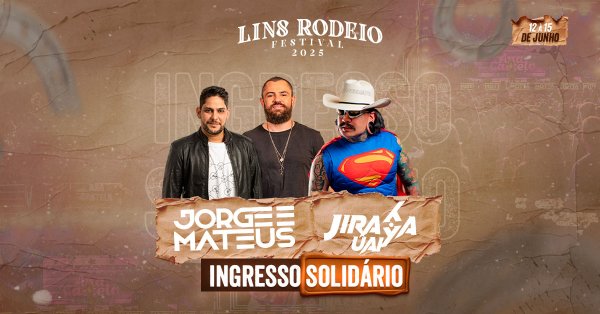 Arena Gratuito Lins Rodeio Festival 2025 com Jorge & Mateus