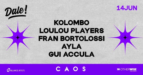 Dale Apresenta Kolombo, Loulou Players, Fran Bortolossi e mais